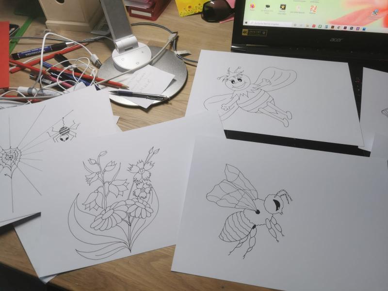 Bienenzeichnung